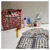 Bingo Purse, (16) Bingo Cards, Bingo Chips, And