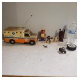 Vintage Toys, And Buddha Statue And Hockey Puck