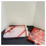 Rectangular Christmas Ribbon Platter, Christmas