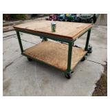 Steel Frame Cart W/ Locking Wheels