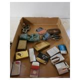 Assorted Lighters, Belt Buckles & More