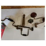 Antique Hand Cranks, Antique Hand Drill & Diamond