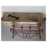 Paper Log Maker & Red Wall Display Shelf