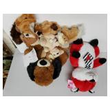 Stuffed Fox, Dog, & Small Assorted Animals