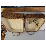 Bread Baskets (2), Glass Door Knobs