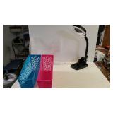 Wall Mount Filer, (2) Paper Organizers, And Desk