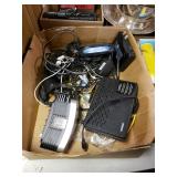 Assorted Electrical Cords, Boxes, Kodak Camera,