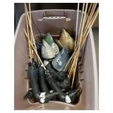 Inflatable Duck Decoys & Goose Heads On Sticks