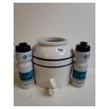 Water Jug & (2) Water Bottles