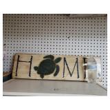 Wood Turtle Home Sign