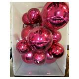 Large Pink Ball Ornaments