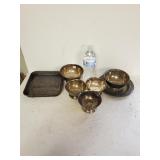 Marked Silver Plated Bowl, (3) Silver Like Bowls,