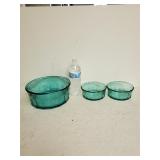 (3) Glass Bowl Of Differing Size