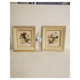 (2) Framed Photos Of Flowers