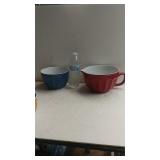 (1) Pitcher/Mixing Bowl, (3) Bowls Of Varying