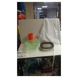 (2) Food Storage Containers, Gloves, Plastic Cup,