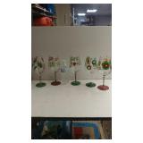 (5) Christmas Themed Stemware Glasses