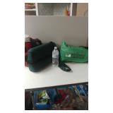 Wind Bag Lounger Chair, Wine Bottle And Glass