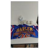 Harlem Globetrotters Jersey, And (3) Baseballs