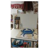 Wooden Patriotic Decoration, 3D Crab Decor