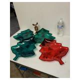 Christmas Tree Trays With A Moose