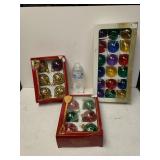 Vintage Christmas Ornaments,  Three Boxes