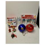 Christmas Items, Lights, Ornaments And Two Big