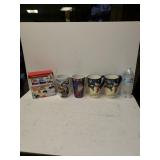 Christmas Lights, And Four Mugs