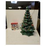 Vintage Ceramic Christmas Tree And Lights