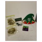 Christmas  Items,  Elf Hat, Indoor Lights, And