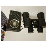 Tasco Binoculars & Transistor  Radio