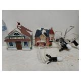 (2) Porcelain Lighted Houses