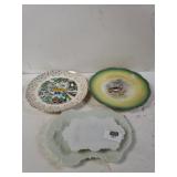 (4) Decorative Glass Plates