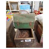 Vintage Lunch Box & Metal Pieces