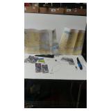 Fishing Hooks And Weights, (2) Fillet Knives, (2)