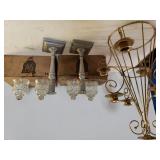 Table Candle Display,  Candle Holders, Glass