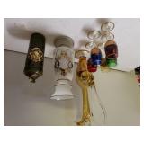 Liquor Set & Bristol Glass Vase & Lighter