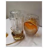 Electric Globe Lights & Decorative Glass Vase