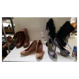 Various Sized Shoes - Boots And Heels