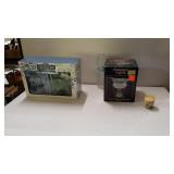 Crystal Candlestick, Candles, Berry Ring, And