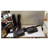 Size 10 Cowboy Boot And Tool Belt