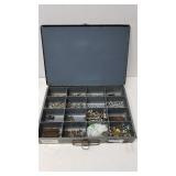 Metal Organizer With Screws, Bolts, And Washers