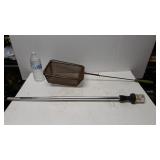 Metal Wire Basket And Light