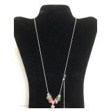 Art Murano Glass Bead Necklace - Chain & Some