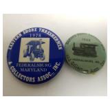 (2) Eastern Shore Threshermen Buttons -