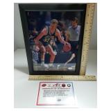 Autographed Picture Of Larry Bird (Framed) -