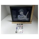 Autographed Picture Of Eddie Mathews (Framed) -
