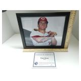 Autographed Picture Of Pete Rose (Framed) - W/COA