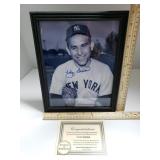 Autographed Picture Of Yogi Berra (Framed) -