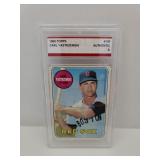 1969 Topps Carl Yastrzemski Baseball Card - Red